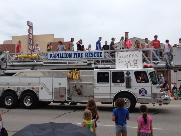 White fire trucks! How cool is that?