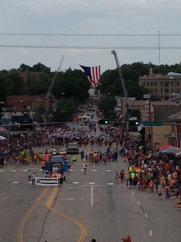 The main street through the historic part of town.