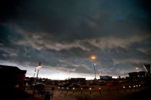 This was taken in Omaha, just north of where we live. Looks like something from the Left Behind series.