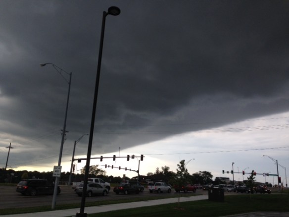 Almost looks like a blanket being pulled up over the town.