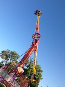 Oh, what's that happening? The bar turns circles in the air?