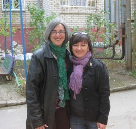 I visited my former roommate in Ukraine a few years ago. She somehow looked almost exactly like she did when we lived in that apartment building behind us 15 years ago. How could that happen?!