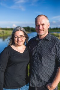 The most recent picture of us. We've changed just a little from how we looked in that wedding photo!