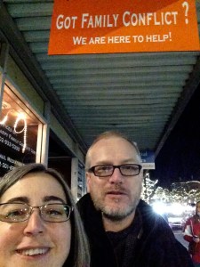 We were about to have a family conflict over the appropriate way to take the photo.