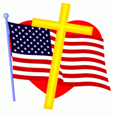 cross and flag