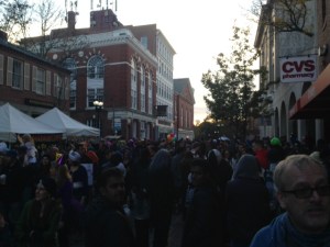 Most of what we saw there was people. A lot of people.