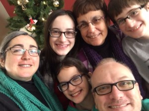 Having fun with my mom